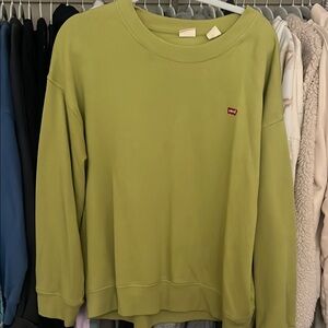 Levi's Green Crewneck Sweater Soft Cotton Blend